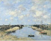 The Entrance to Trouville Harbour Eugene Boudin